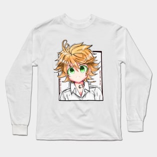 The Promised Neverland Emma; By Kībo-Kībo Long Sleeve T-Shirt